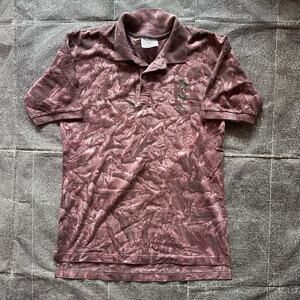 Men's Vintage 90's Canyon De Chelly Red Gecko Acid Stone Wash Polo T Shirt Sz M